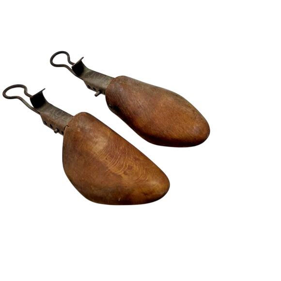 Antique Shoe Stretcher Form, Wood and Metal KUG Brand + Antique Wood Shoe Form - Picture 1 of 3